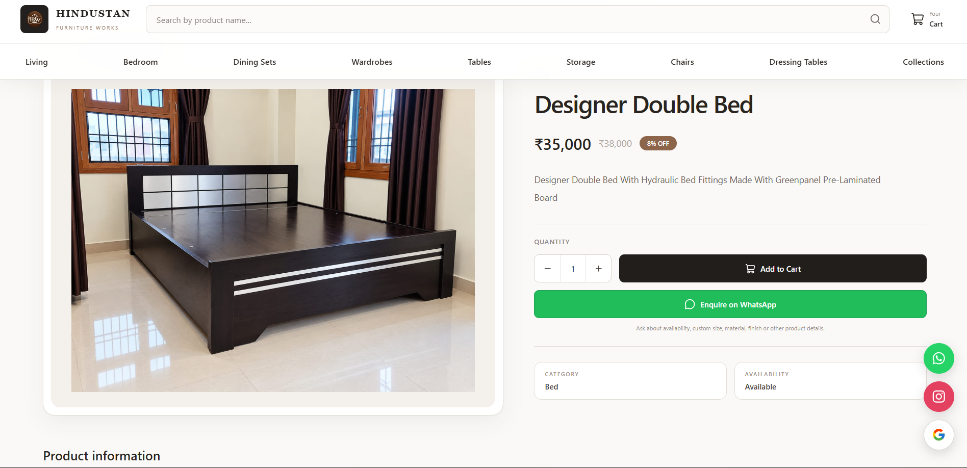 Hindustan Furniture Works screen 2