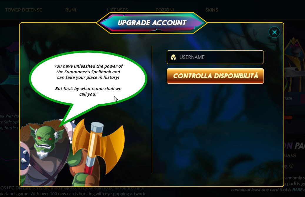 username