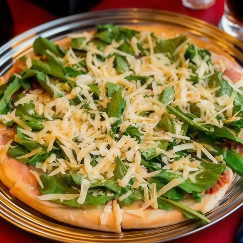 Pizza Con Rúcula Y Jamon Crudo