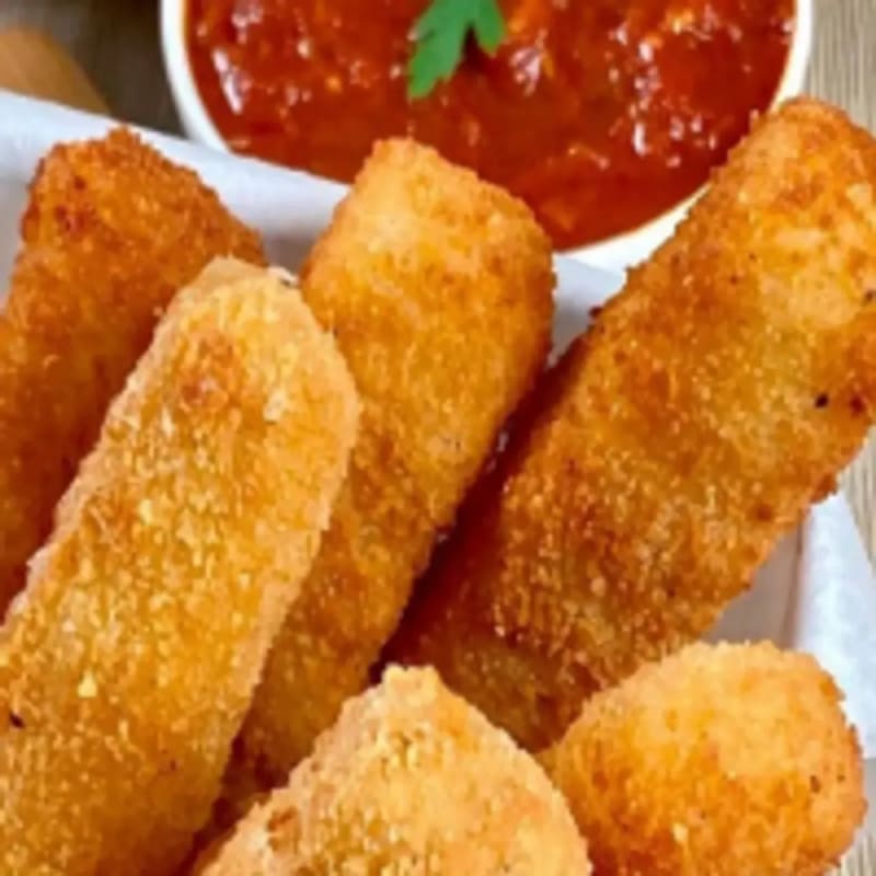 Bastones de muzza con papas