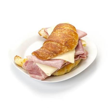 Medialunas con jamón y queso
