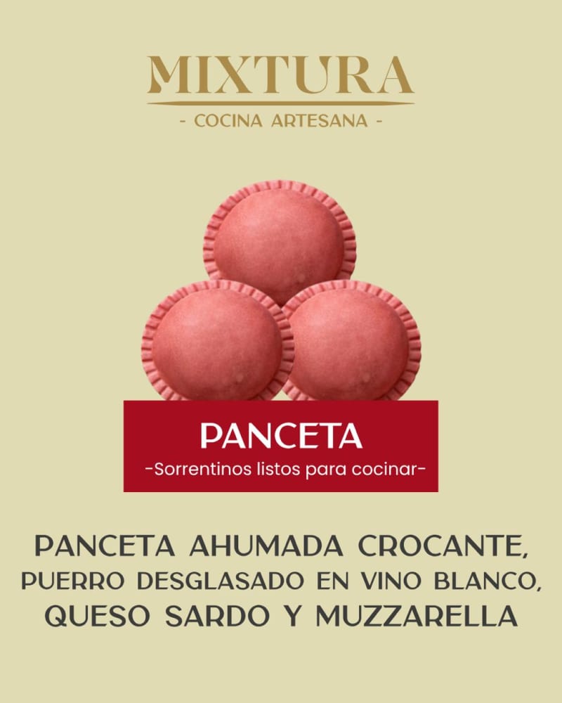 Sorrentinos de panceta x12u