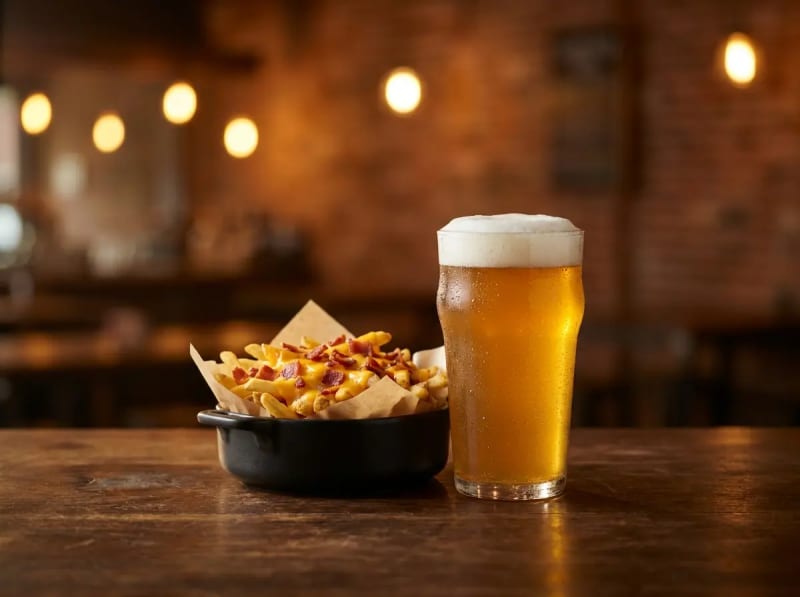 Combo Happy: 1 Pinta + Papas Cheddar