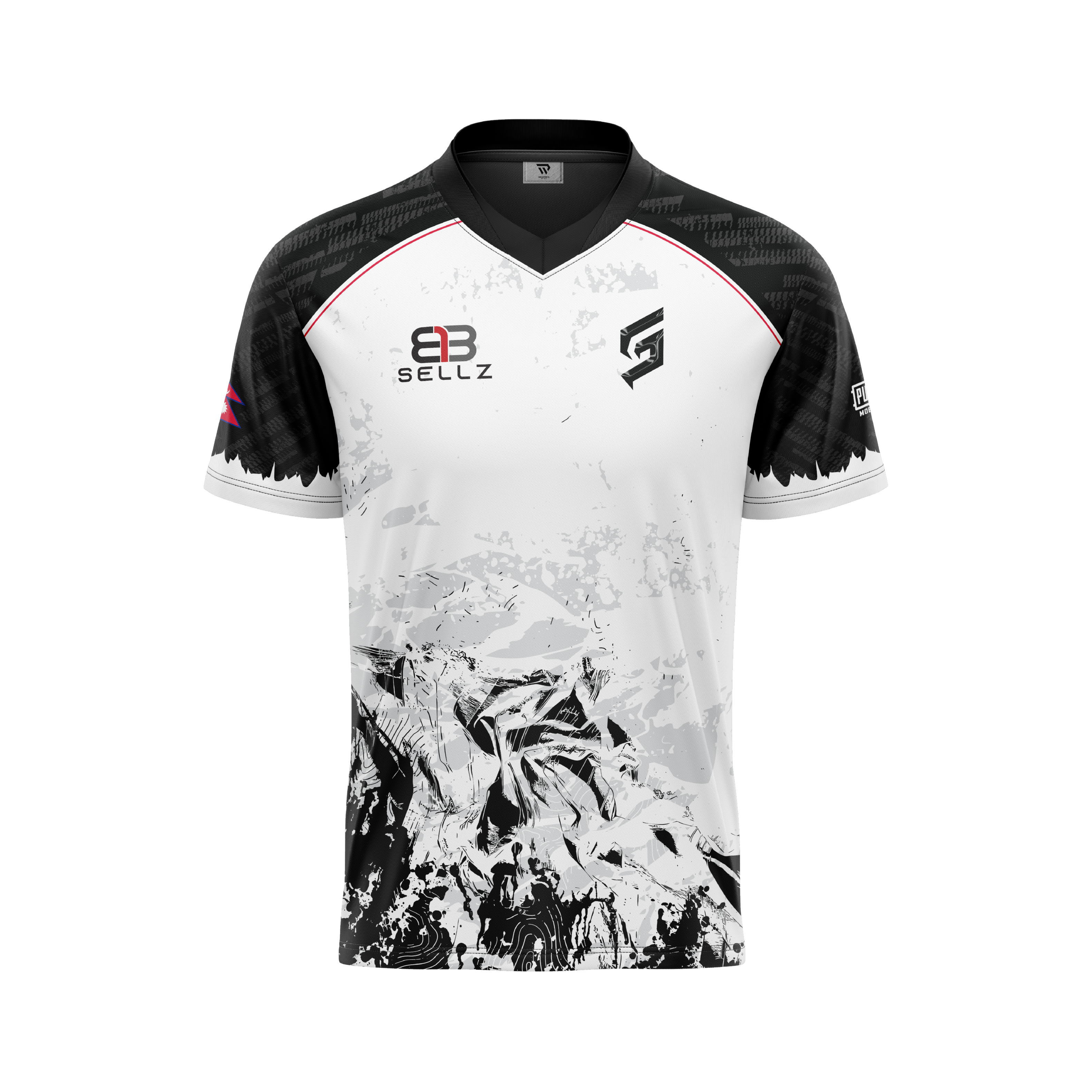Straight Outta Nepal jersey front design