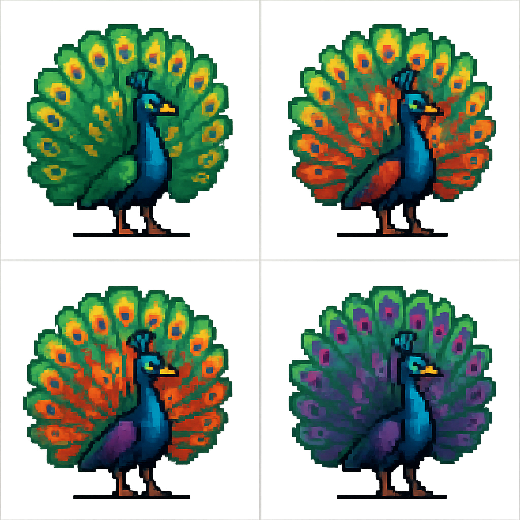 AI Generated Spritesheet - 4 frame sprite animation