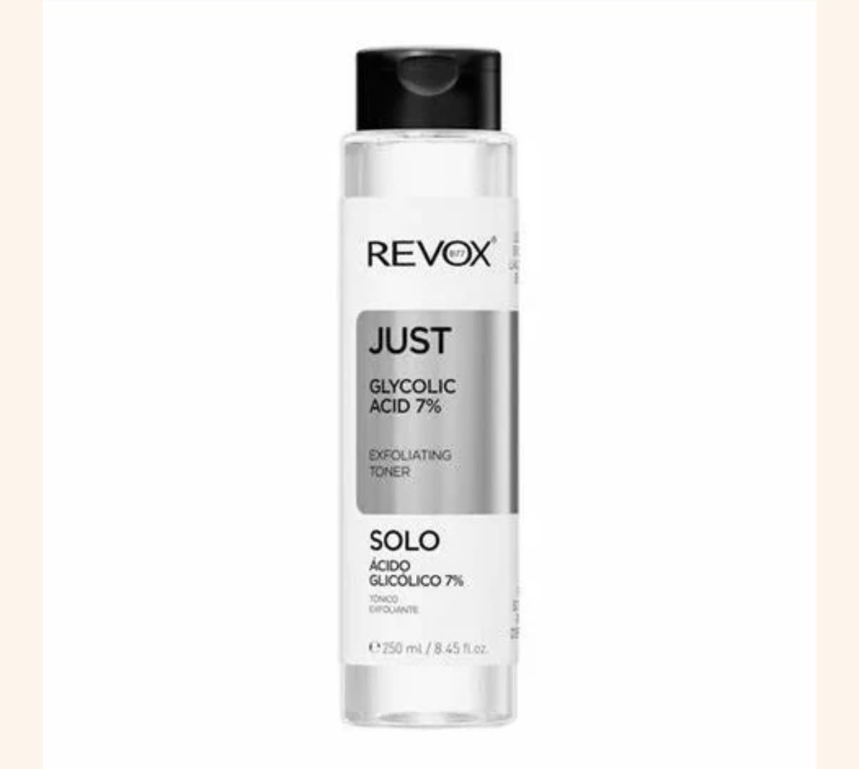 REVOX JUST Glycolic Acid 7% (Exfoliating) Toner 250ml
