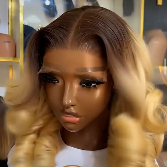 Blonde bob wig