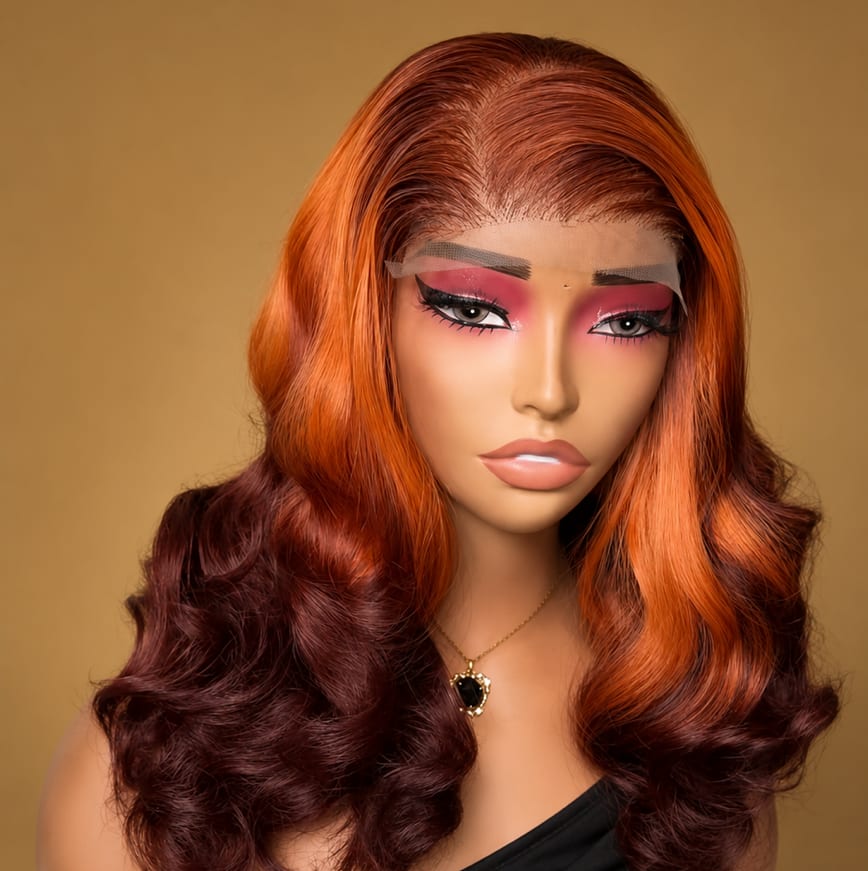 3 tone bounce wig| 5x5 closure lace