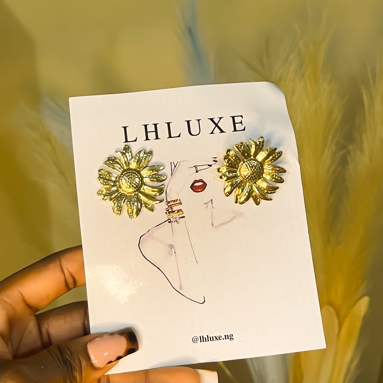 Sunflower earring