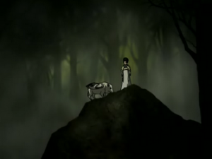 Aang's vision of Toph in The Swamp