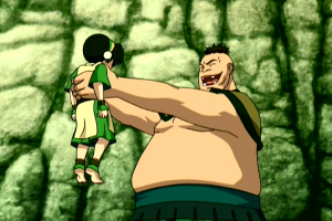 Toph meets The Hippo,now fighting for the Earth Kingdom, prior to the invasion.