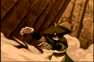 Toph battles the Dai Li