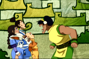 Actor Toph uses "her" Sonic Scream to get a good look at her new friends.