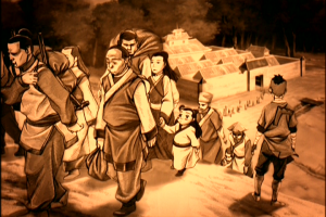 Sokka saves the village