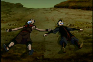 Foaming, Sokka and Aang