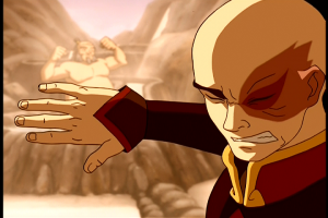 Zuko protects his eyes