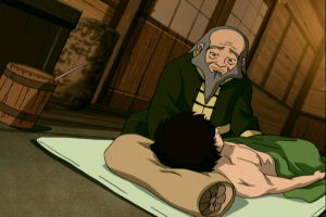 Iroh watches over Zuko