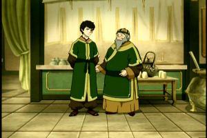 Iroh and Zuko at the Grand Opening of The Jasmine Dragon