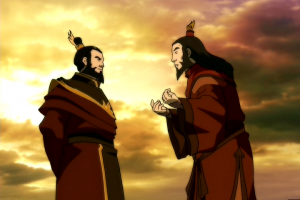 Sozin and Roku talk