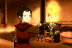 Azula burns doll