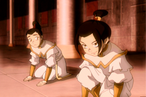 Azula and Zuko at corination