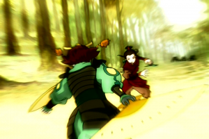 Azula and Suki fight