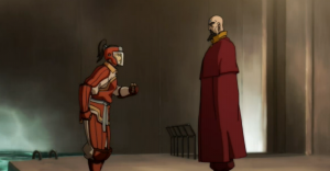 Korra Talking with Tenzin
