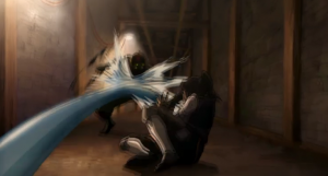 Tarlock Korra and the Task Force Attack a Chi Blocker Camp