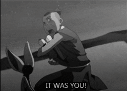 Sokka acusing Momo