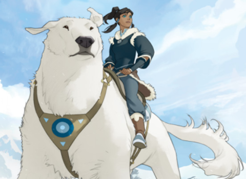 What would Korra do without her awesome polar bear dog