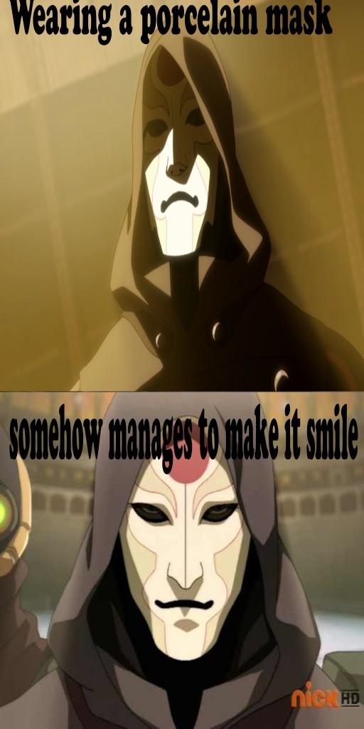 Its cause he's a porcelain bender