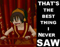 I'm not sure how Toph can feel those vibrations through all that flimsy wood