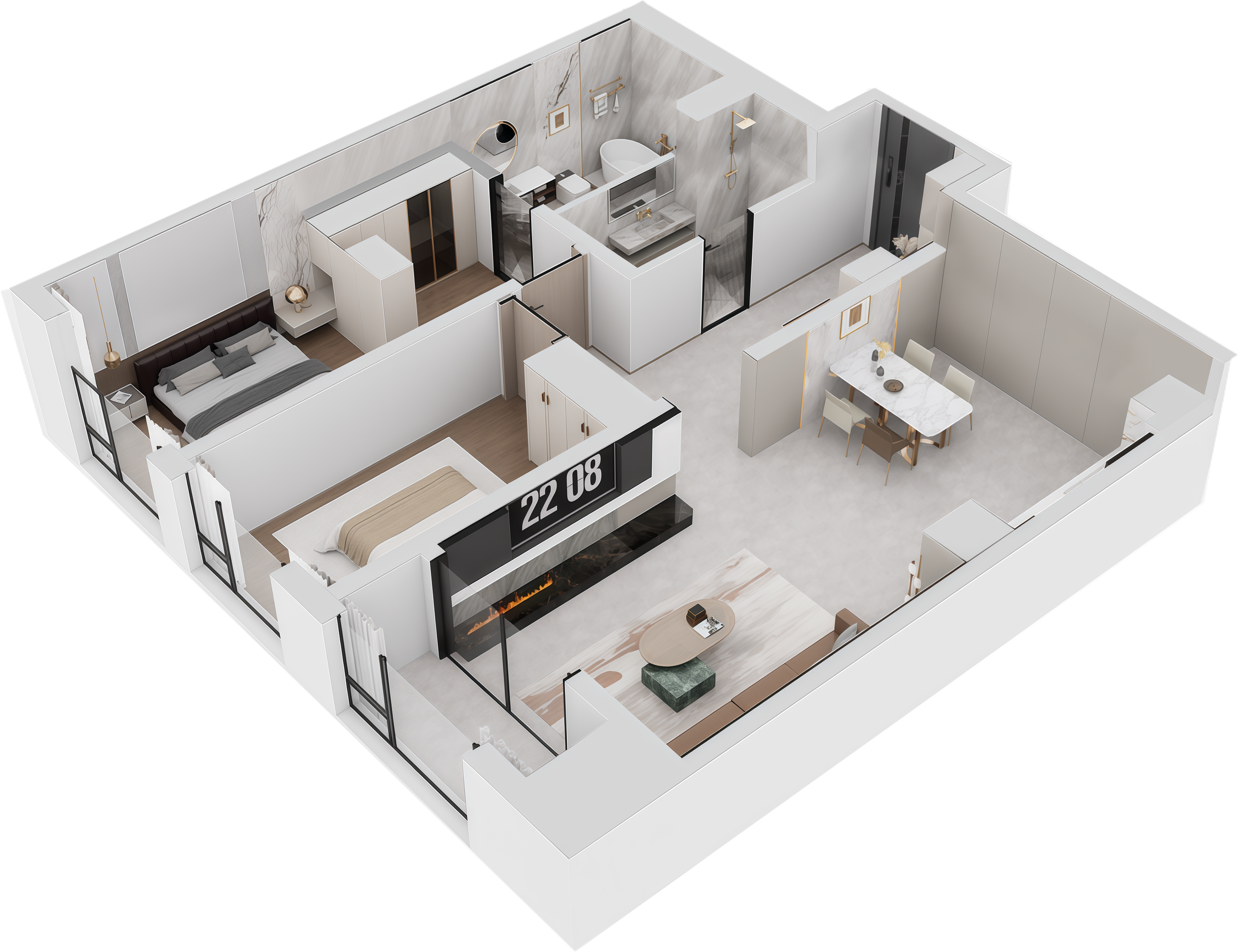 2-комнатная квартира 67 м²
