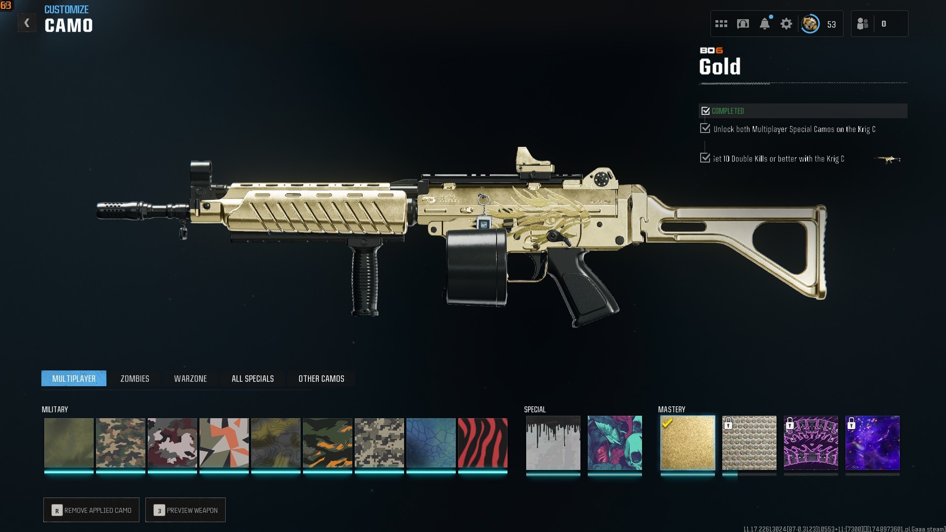 ⭐【WZ4/BO6】🔥【Prestige 4】x11 Guns Leveled | S1 Battlepass Bo6 | x2 Squid Game Skins | x4 Gold Camo | Ranked Ready 50+ Wins