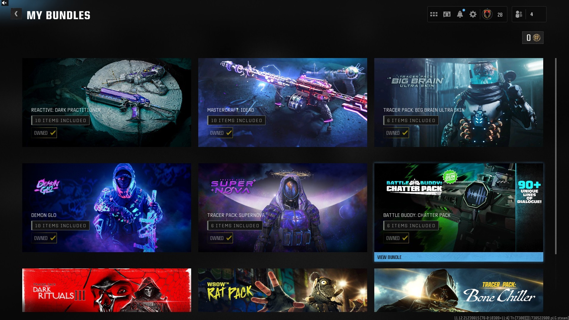 ⭐【Prestige 3】🔥 x9 Bundles | John Doe-Rick Grimes-Snoop Dogg Blackcell Skins | x3 Blackcell Bought | x6 Battlepass | Stacked Skins