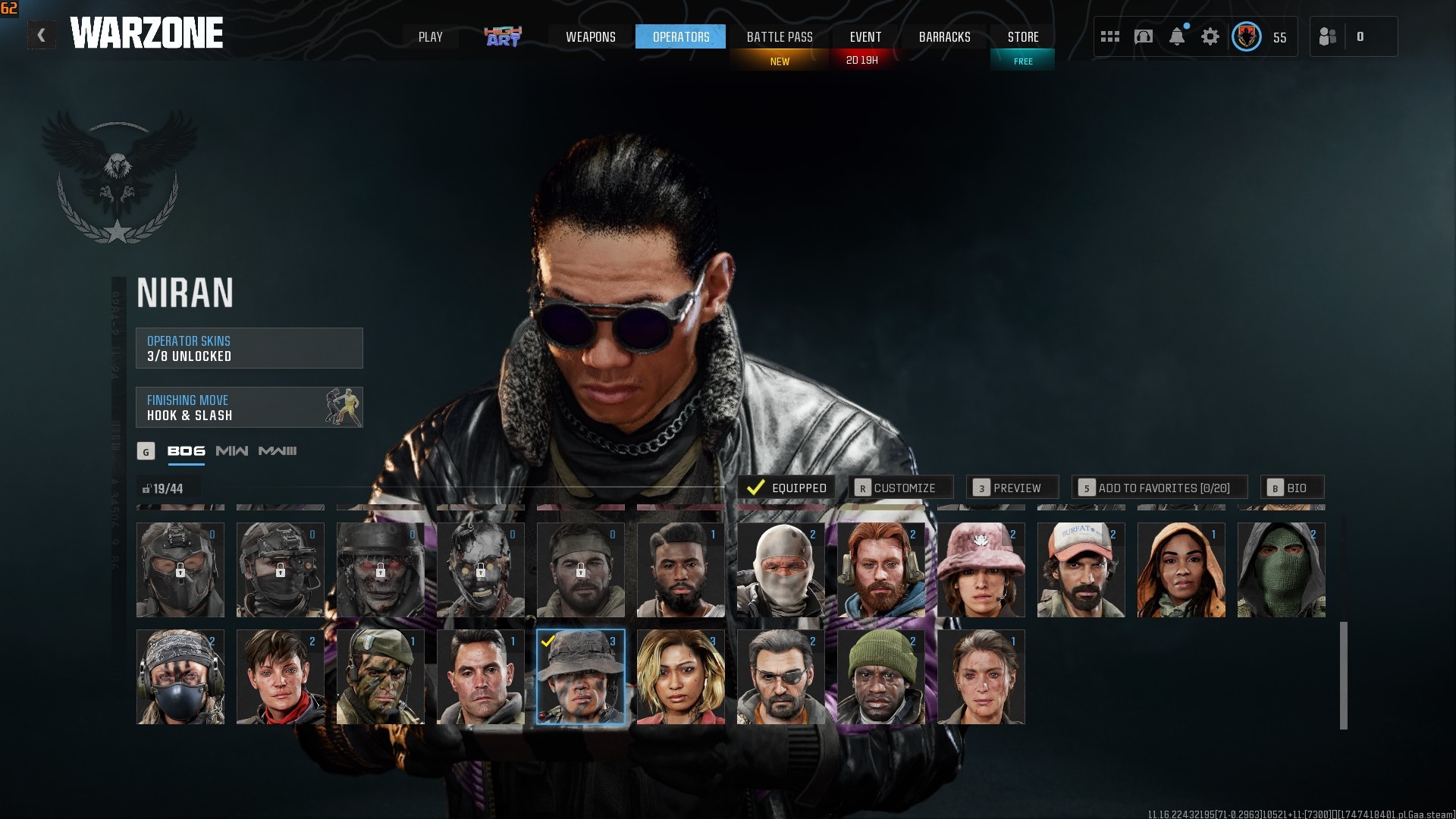 ⭐【WZ4/BO6】🔥【Prestige 3】Battlepass S1 Max | x10 Guns Leveled | x2 Squid Game Skins | Ranked Ready 50+ Wins