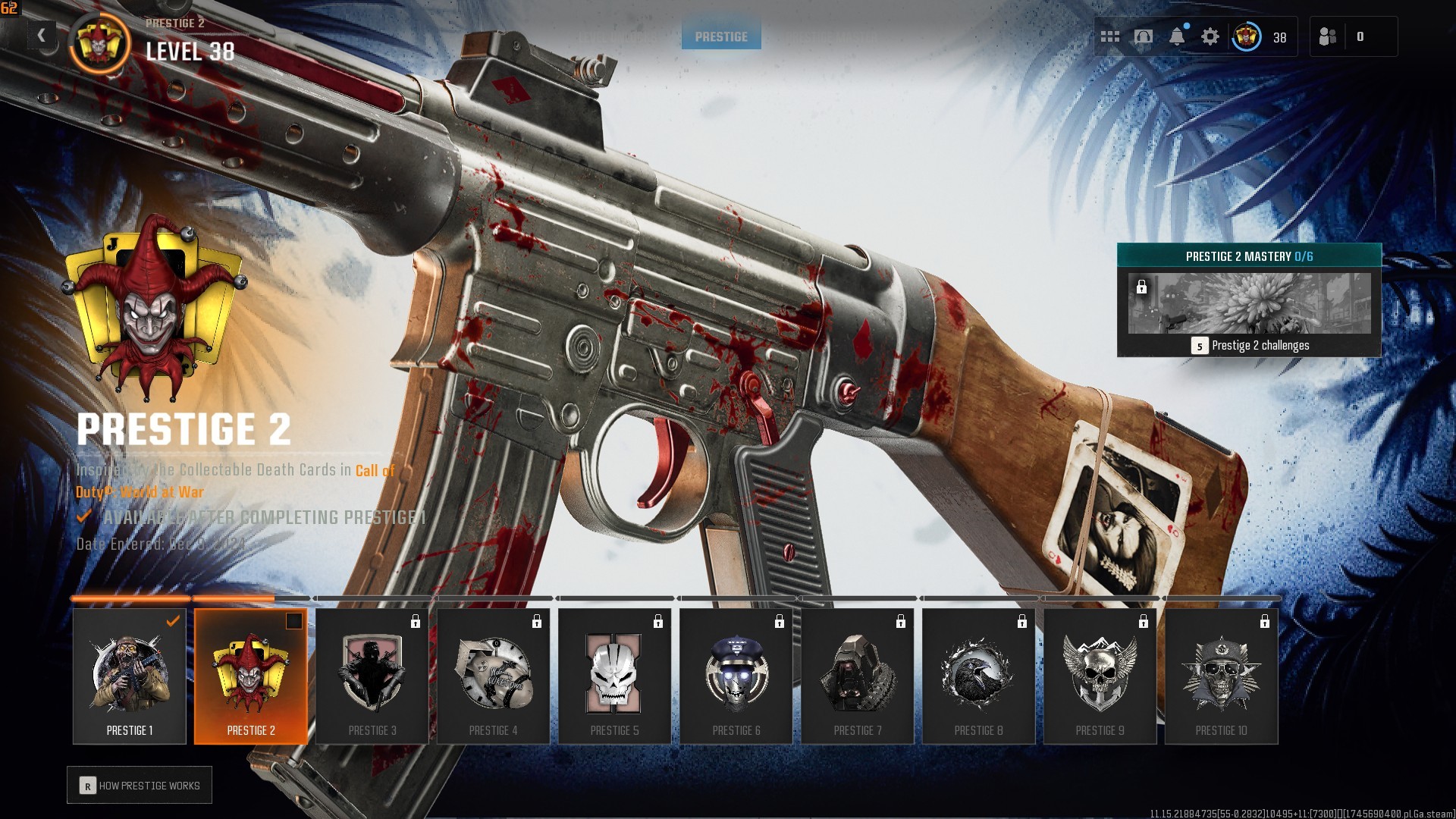 ⭐【WZ4/BO6】🔥【Prestige 2】x10 Bo6 Guns | x20 Old Gun | S1 Battlepass Bo6 | Ranked Ready | 50+ Wins