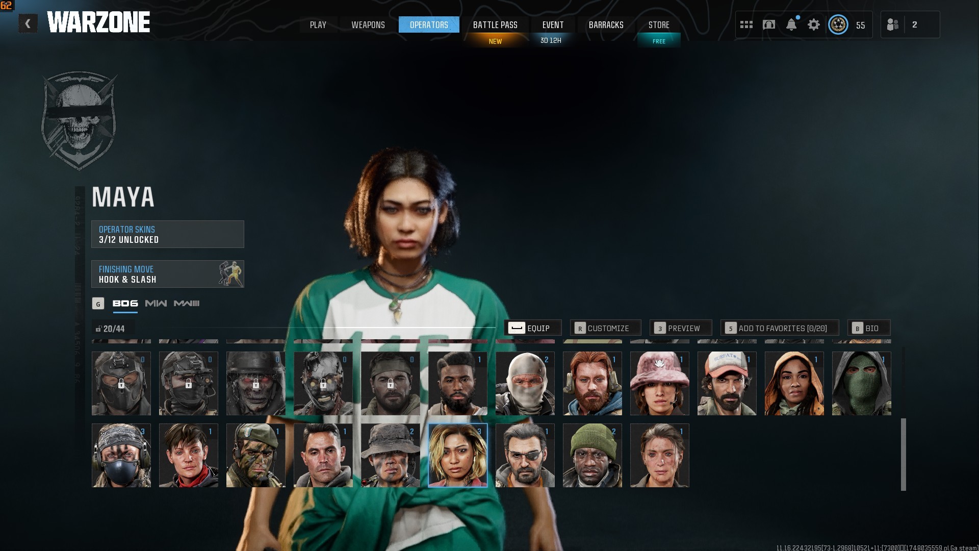 ⭐【WZ4/BO6】🔥【Level 55】x9 Skins | x2 Guns Max | Ranked Ready 50+ Wins