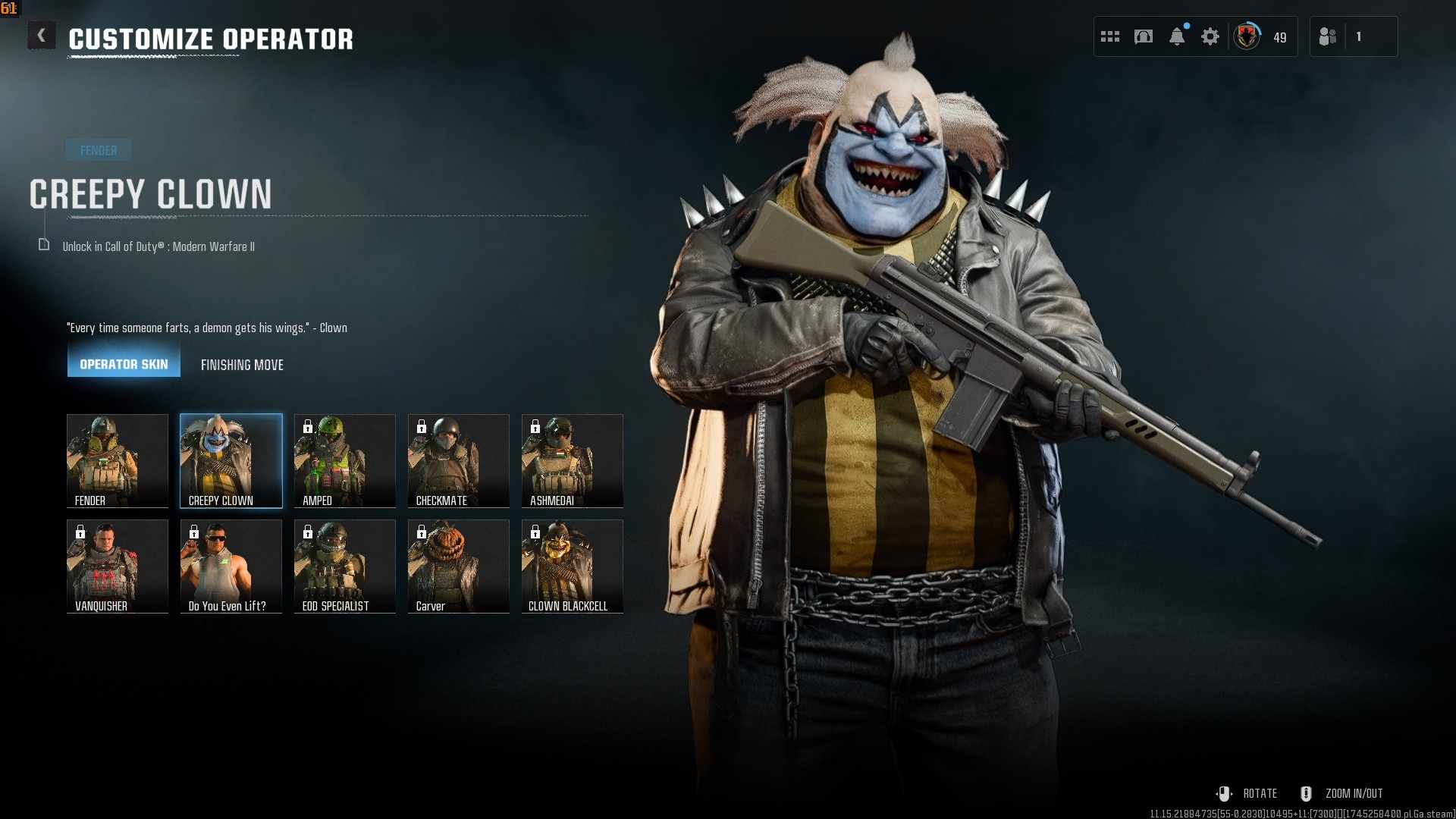 ⭐【WZ4/BO6】🔥【Prestige 3】x3 Battlepass Skins | Snoop Dogg-Creepy Clown.. | x45 Mix Guns Leveled