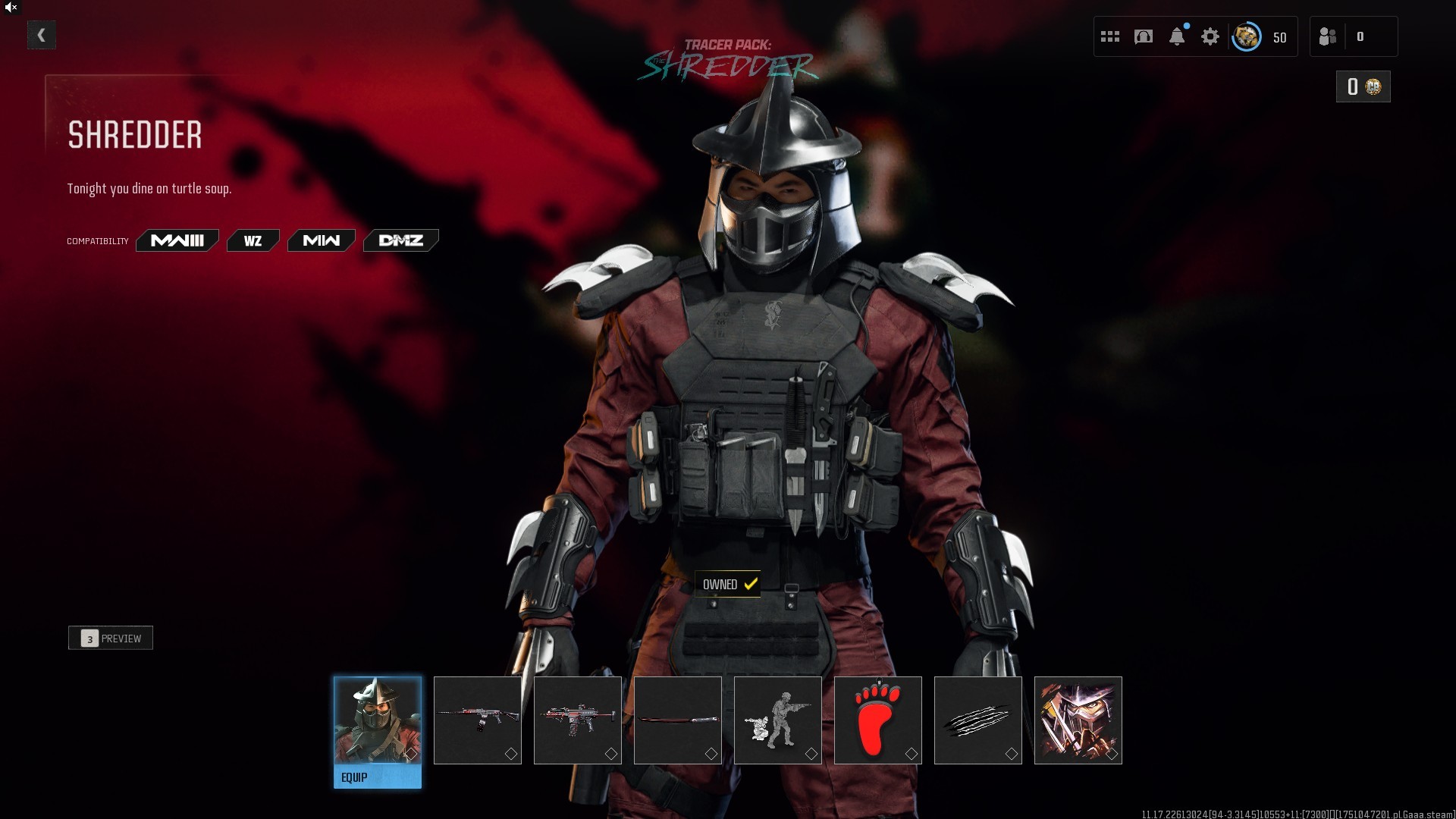⭐【Prestige 4】🔥 Rare Shredder Bundle | Abolisher Blackcell Max | x6 Battlepass Skins | Rick Grimes Skin | x50 Mix Guns | Kar98 Max…