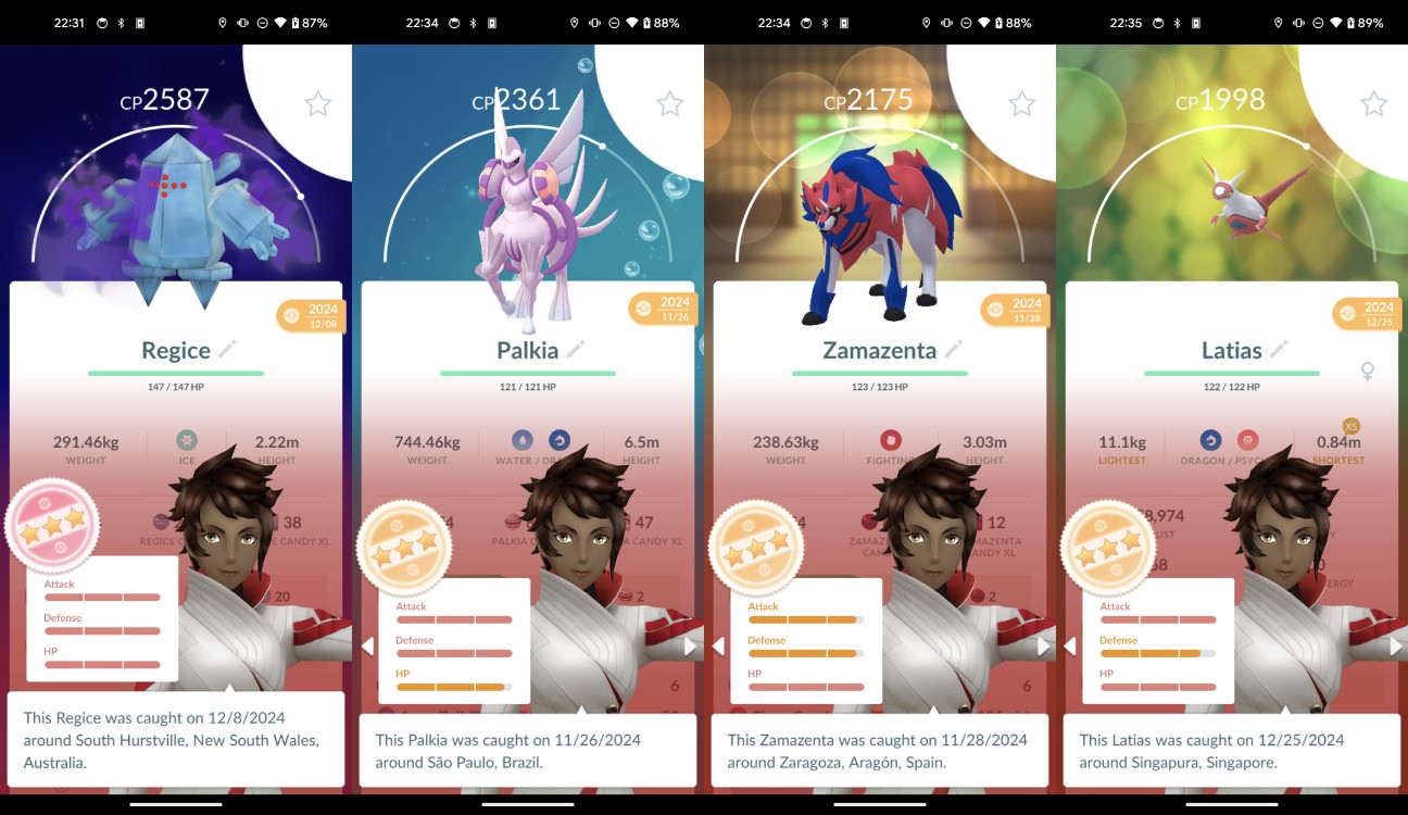 Pokemon Go Account – LEVEL 44, 87M XP 7.6M Dust, 100IV Shadow Regice, 98IV Legend x5, Shiny Gmax Lapras, 5 Shiny Hatched, Legendary Zygarde, 5 Gmax, 44 Dmax, 7 Pkm BGround