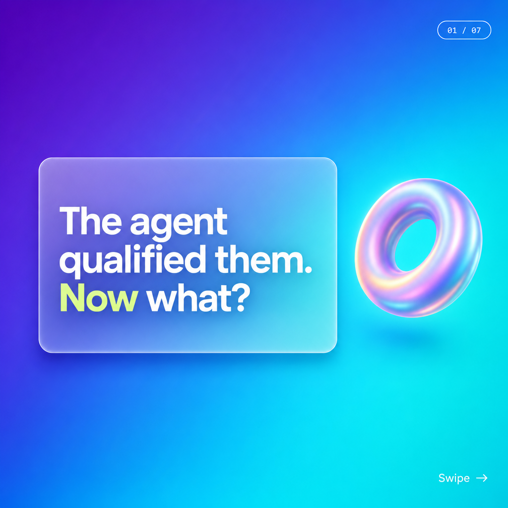 Voice AI hand-off design hook for a small broker team