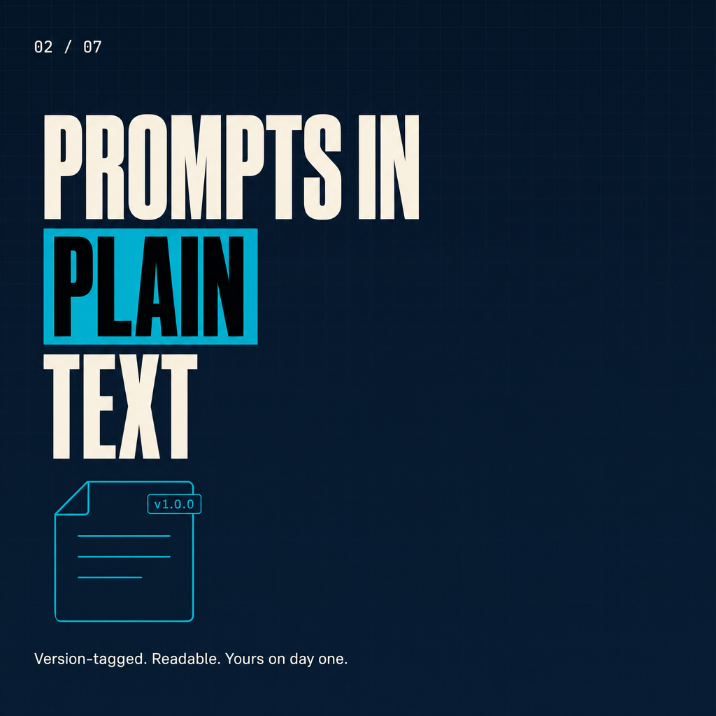 Slide showing the prompts component of the offboarding kit in plain text format