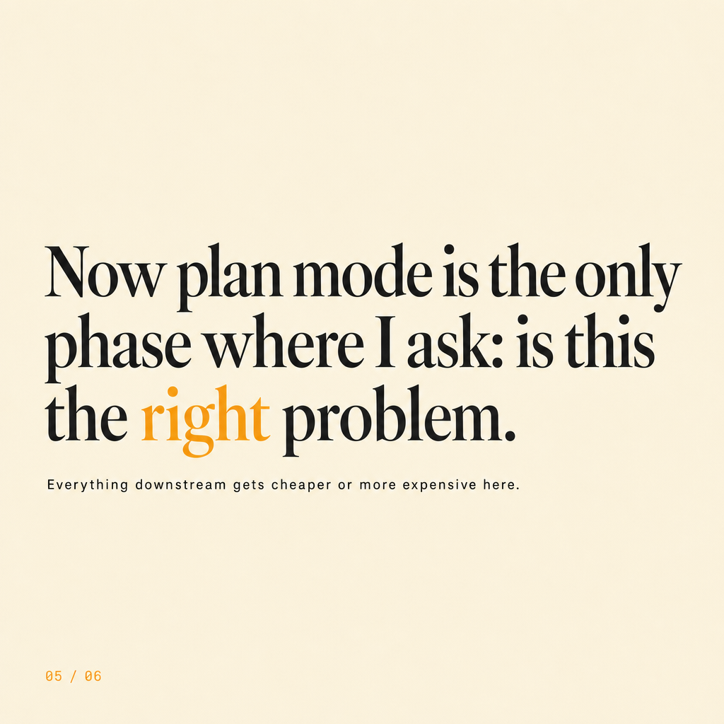 Changed: plan mode as a paid, scoped engagement