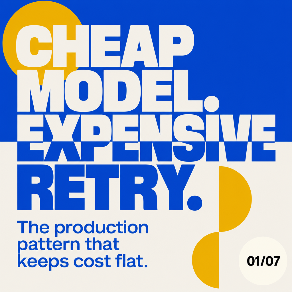 Cheap Model First, Expensive Model on Retry: Voice Agent Cost Control