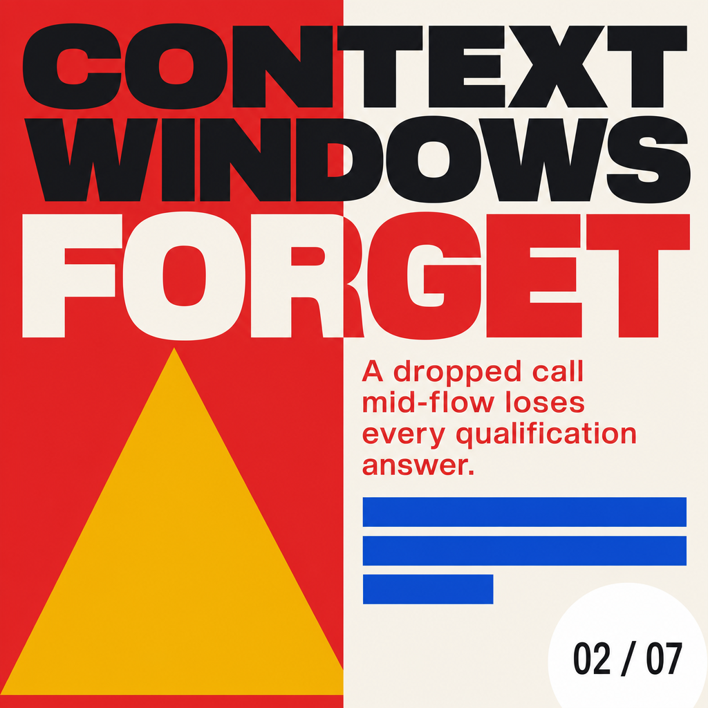 Problem: why ephemeral context state fails in production voice AI builds