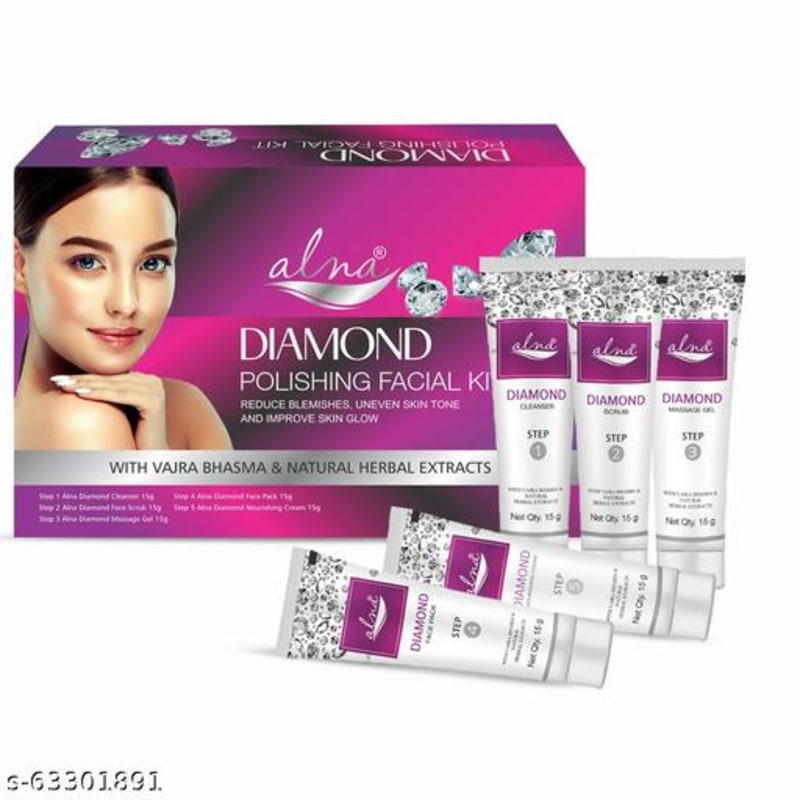 Alna Care Diamond facial kit | Reduce blemishes, uneven skin tone and improve skin glow - 1