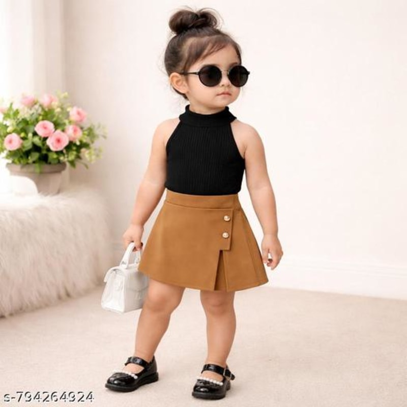 Cute Trendy Girls Top & Bottom Sets - 1