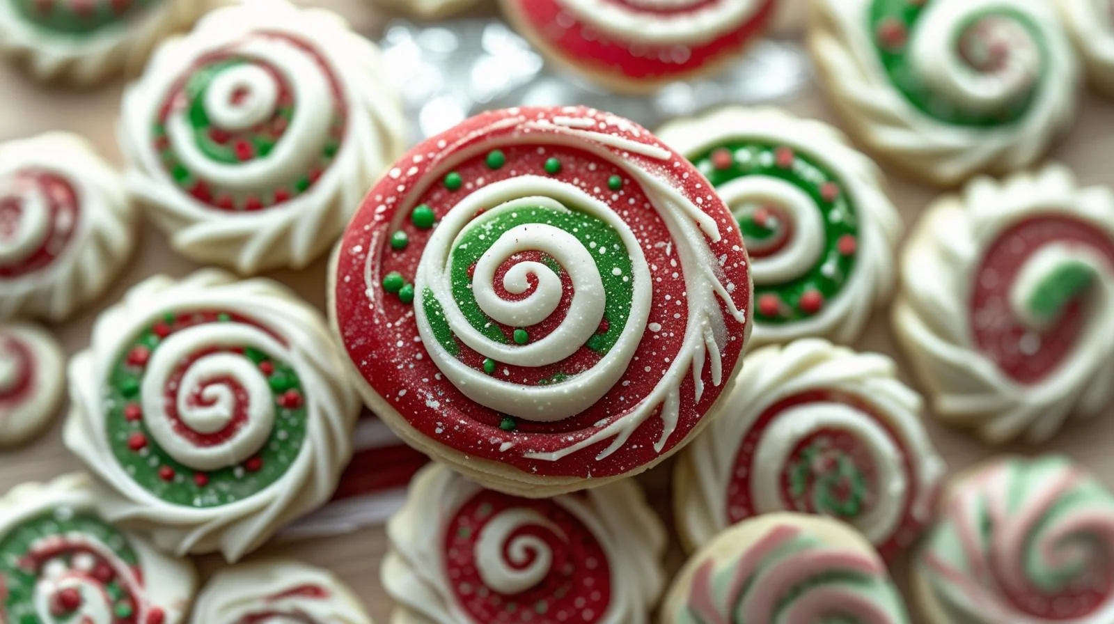 Christmas Pinwheel Cookies - Step 2