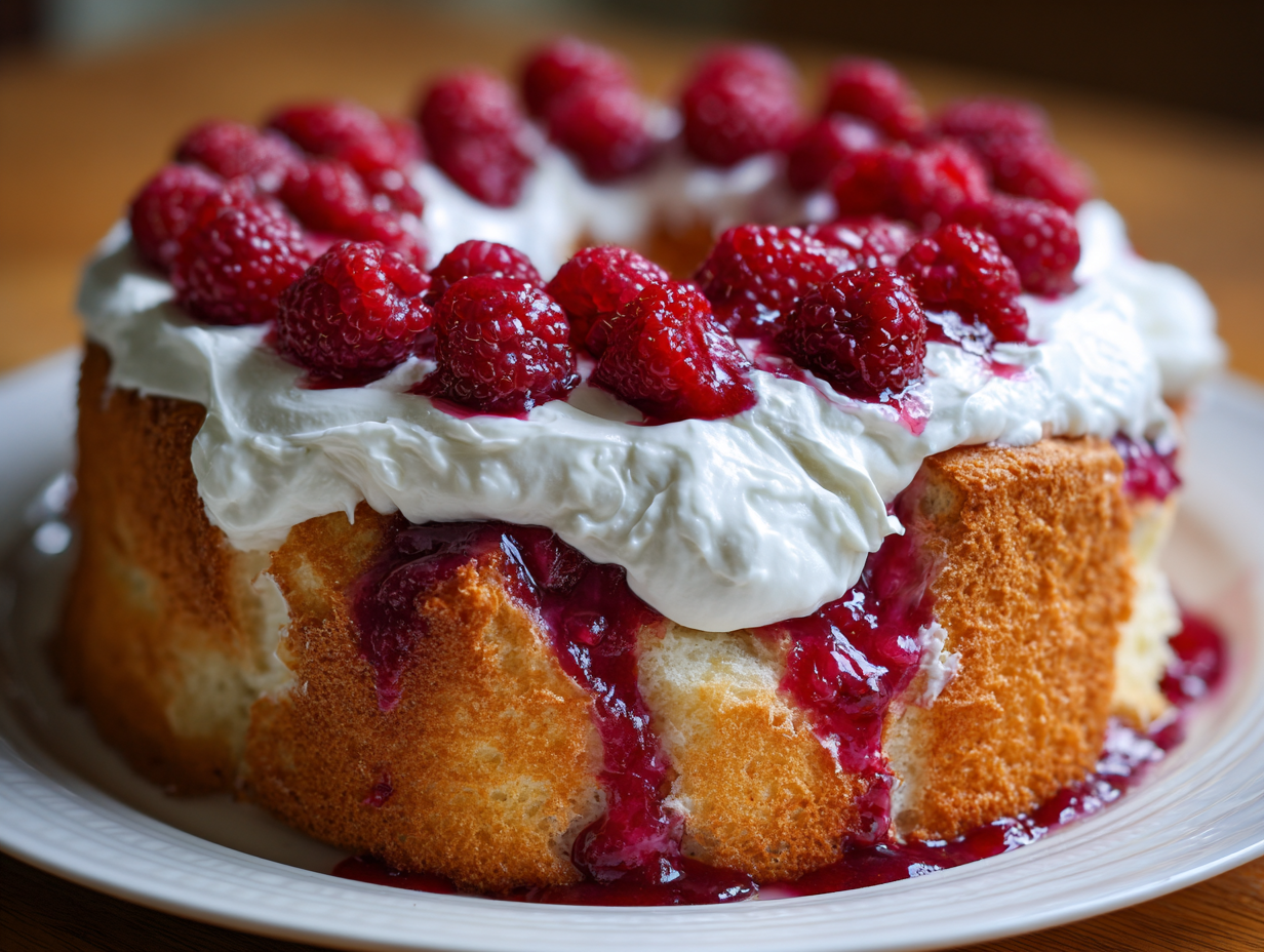 Raspberry Angel Food Cake - Step 3